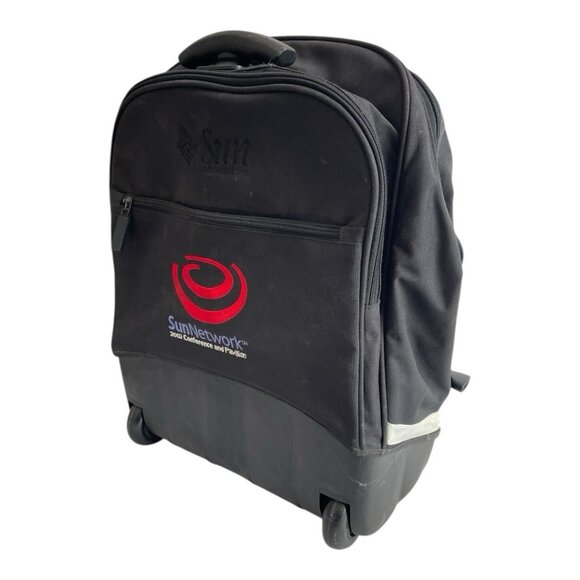 SunNetwork 2002 Conference Rolling Backpack Travel Bag Laptop Sleeve VGC - Picture 4 of 6